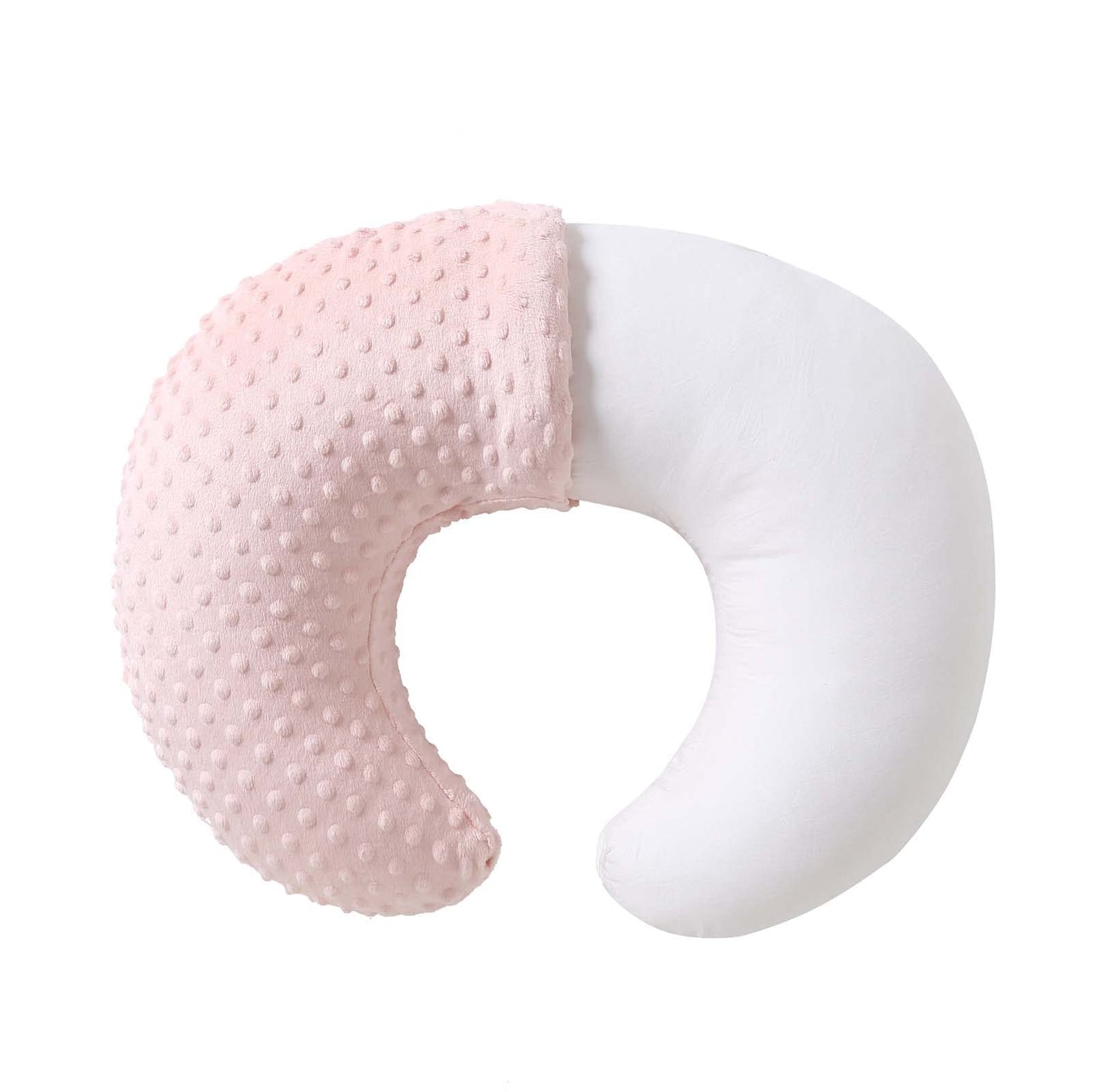 QUENESS Almohada y posicionador para lactancia, para alimentación con pecho y biberón, soporte para sentarse del bebé con cubierta ultra suave removible, soporte para tiempo boca abajo para bebés