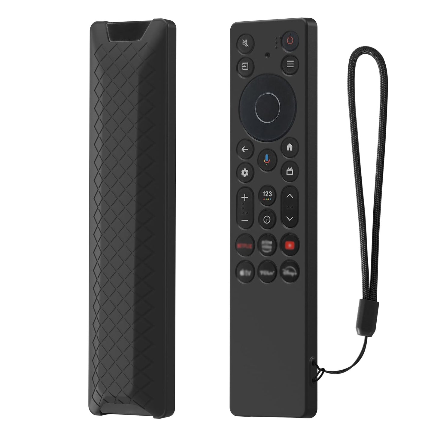 Funda USTIYA para Control Remoto TCL Negro Shockproof Cover Accesorios