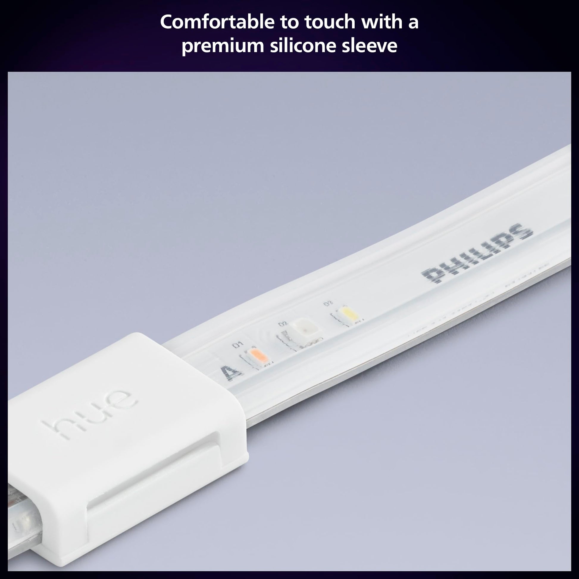 Kit de Inicio Philips Hue Tira de Luz WCA Interior 2 Metros con Hue Bridge
