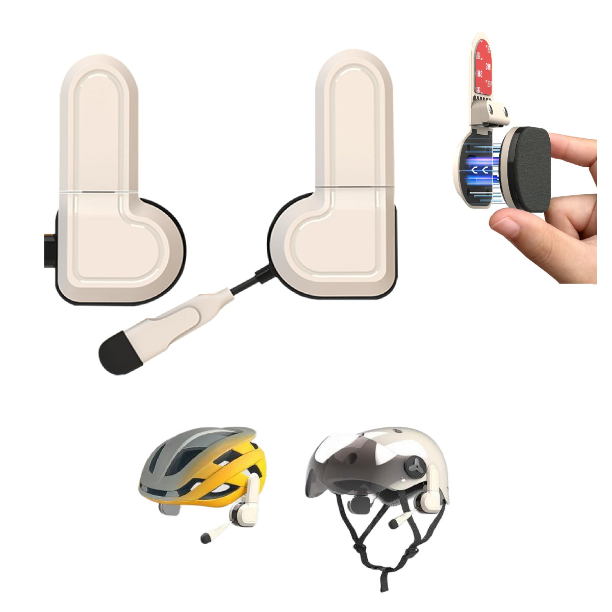 Casco de Motocicleta Cepkquis Negro con Bluetooth e Instalación Magnética Impermeable IPX6