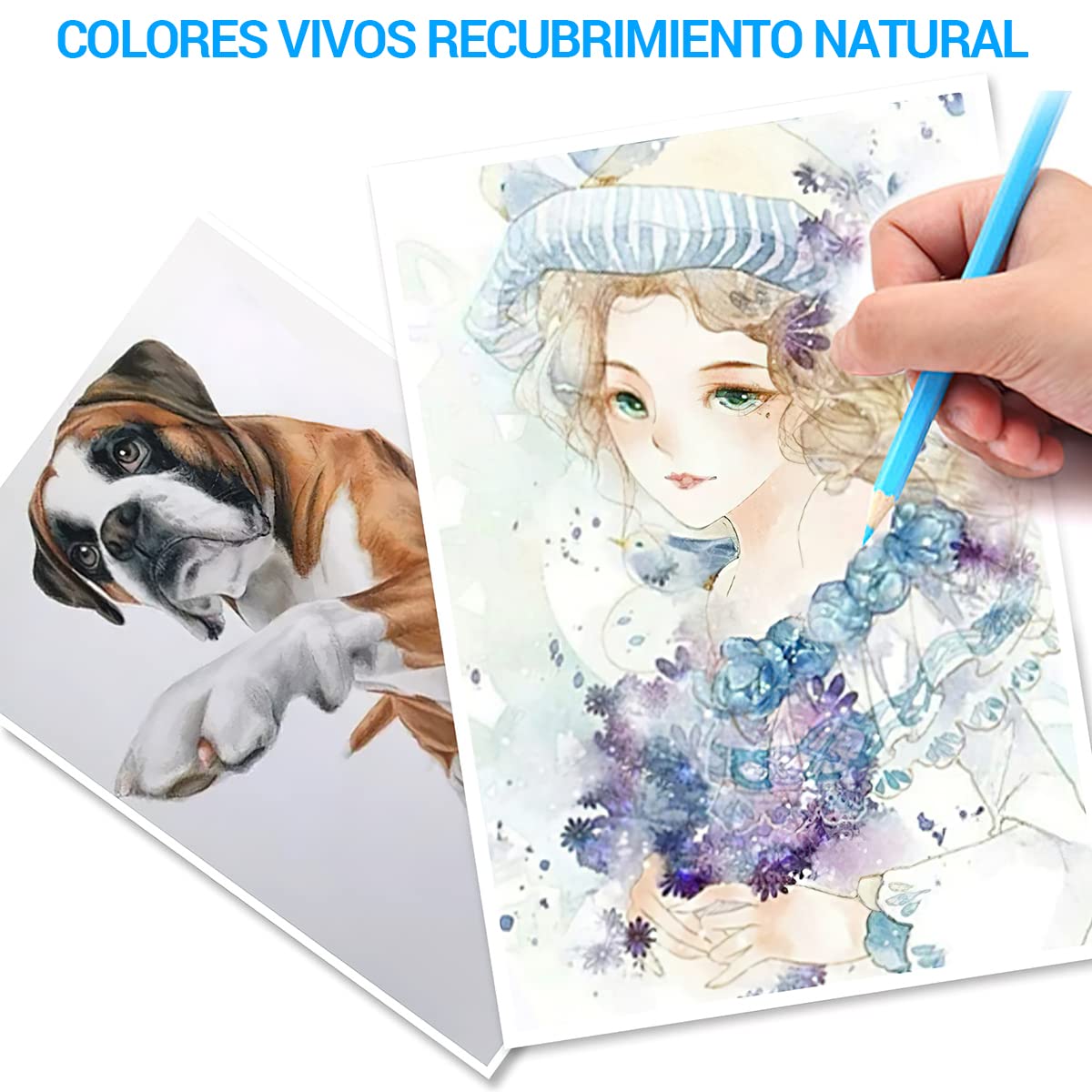 DAQI - Profesionales Dibujo de Kit, Colores de Dibujo 120 Piezas Lápices de Colores, Boceto y Dibujo de Arte Kit para Principiantes, Artistas, Ideal Regalo para Niños, Cumpleaños, Navidad