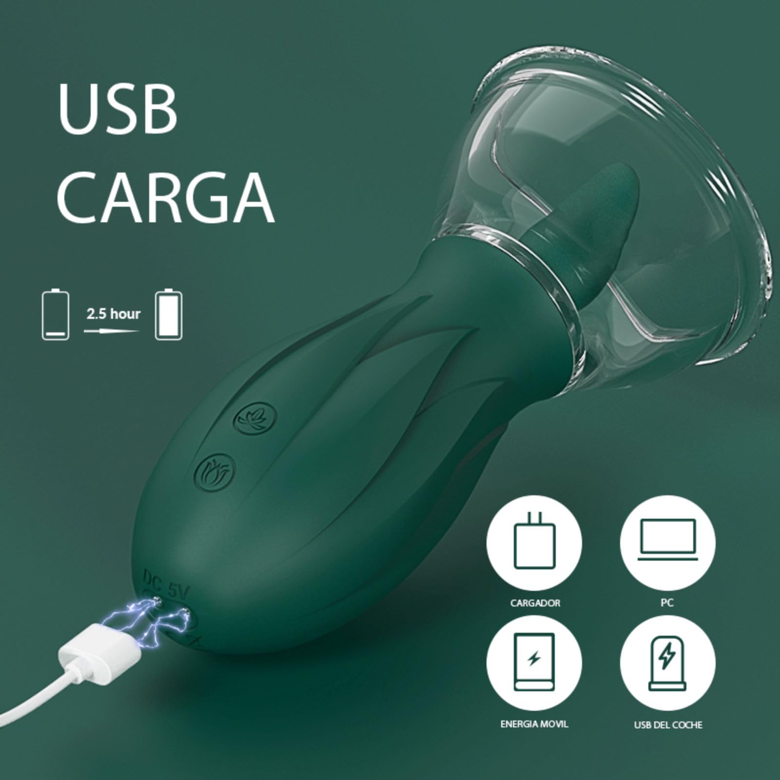 Succionador de Clítoris con Lengua Silencioso para Mujer