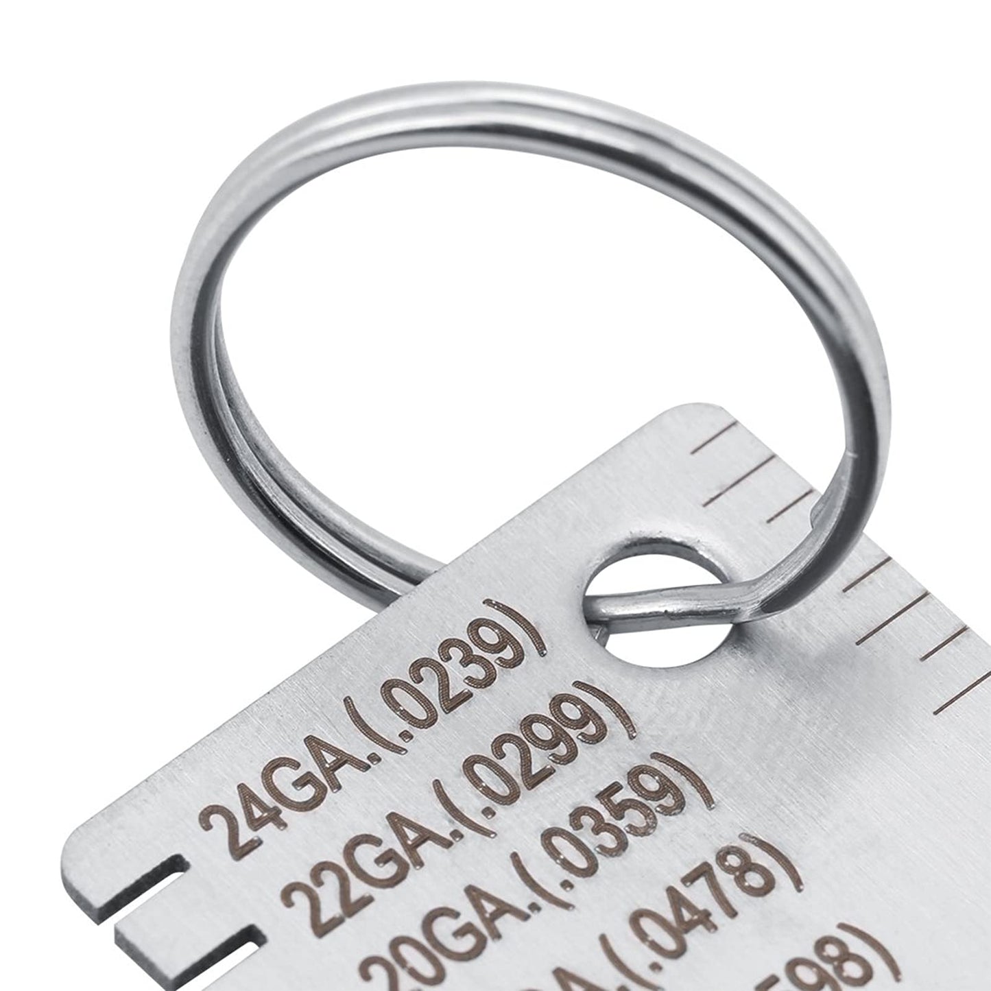 Calibre de Alambre Acero Inoxidable para Medición de Espesor de Metal y Soldadura
