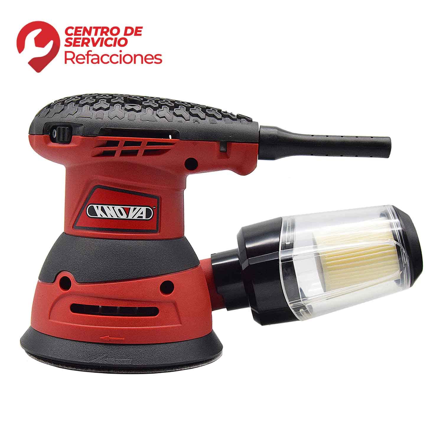 Knova Lijadora orbital de mano para madera 5" 320W 125mm 13500 RPM c/colector de polvo
