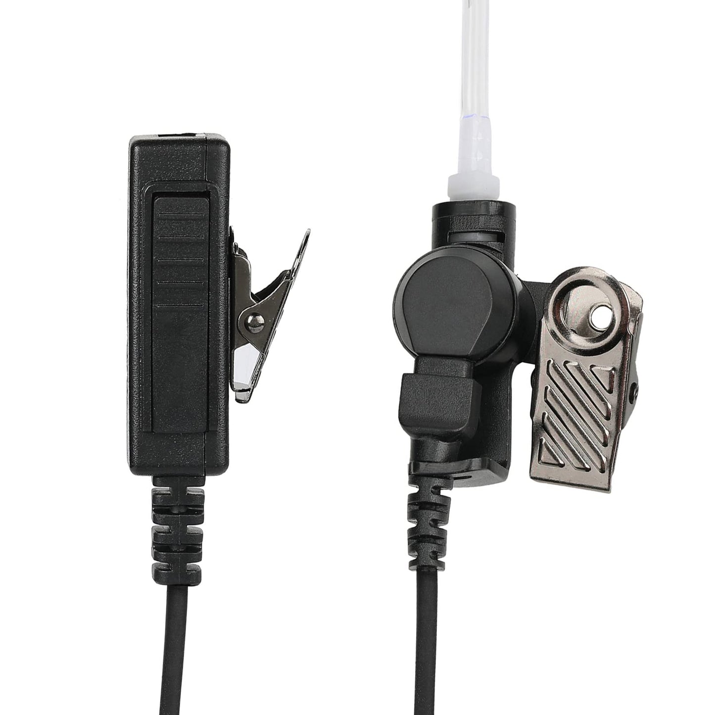 Auriculares AIRSN Transparente de 2 Pines con Tubo Acústico para Motorola CP200 GP300 CLS1110 CLS1410 (Paquete de 2)