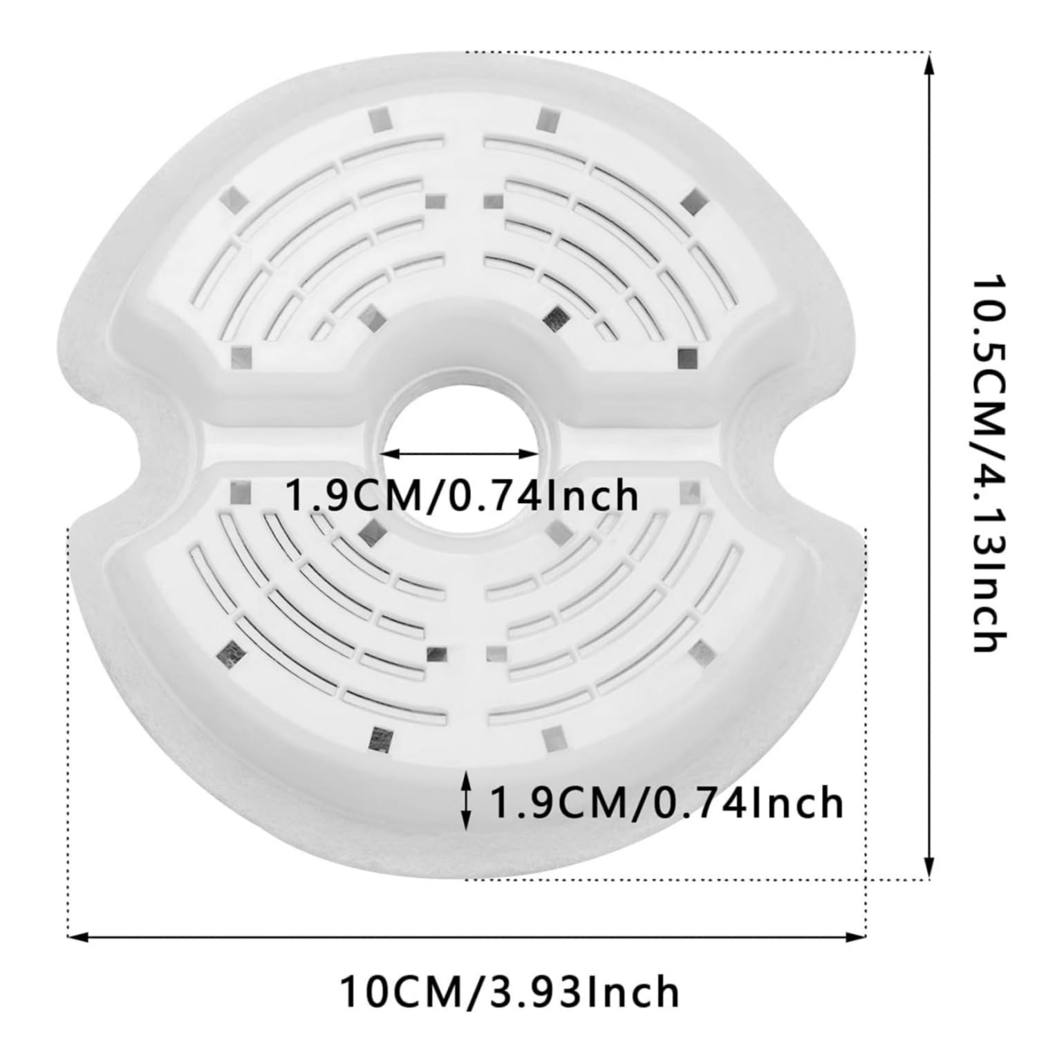 Filtros bebedero para gato, Filtros de repuesto de carbón activado para fuentes de agua para mascotas, Sistema de Triple Filtracion, Reemplazo de filtro de fuente para mascotas. (4 paquetes)