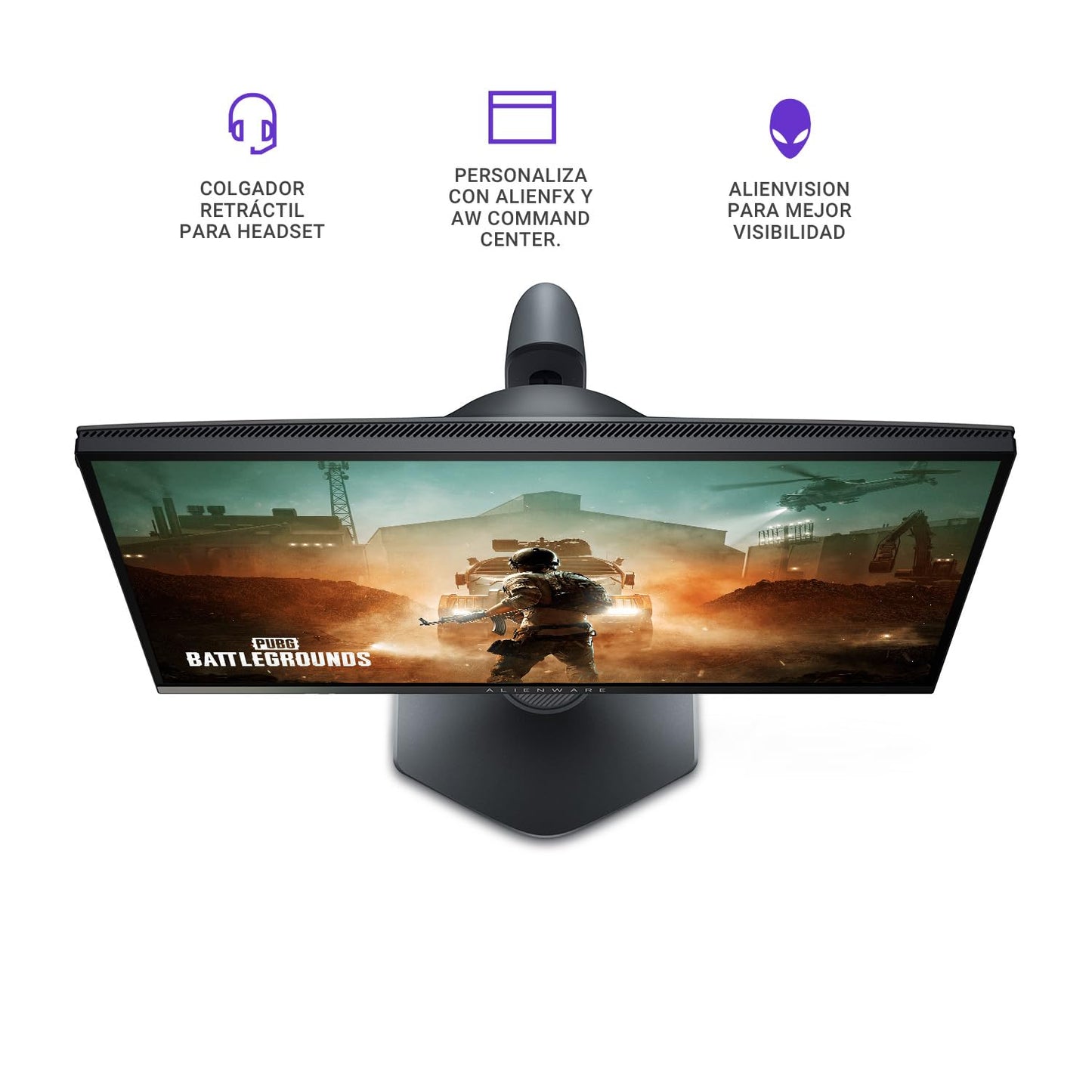 Alienware AW2523HF Gaming Monitor - 24.5-Inch (1920x1080) 360Hz Display, AMD Free Sync, Height/Tilt/Swivel/Pivot Adjustability, Dark Side of The Moon