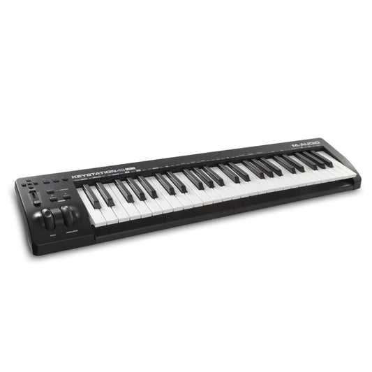 M-Audio Keystation 49 MK3 - Controlador MIDI USB con teclado de 49 teclas, controles asignables, ruedas de pitch/modulación, suite de software