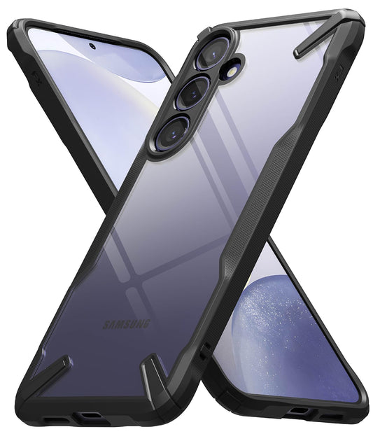 Funda Resistente Ringke Fusion-X Samsung Galaxy S24 Plus Negra Anti-Amarillo Protección Impactos