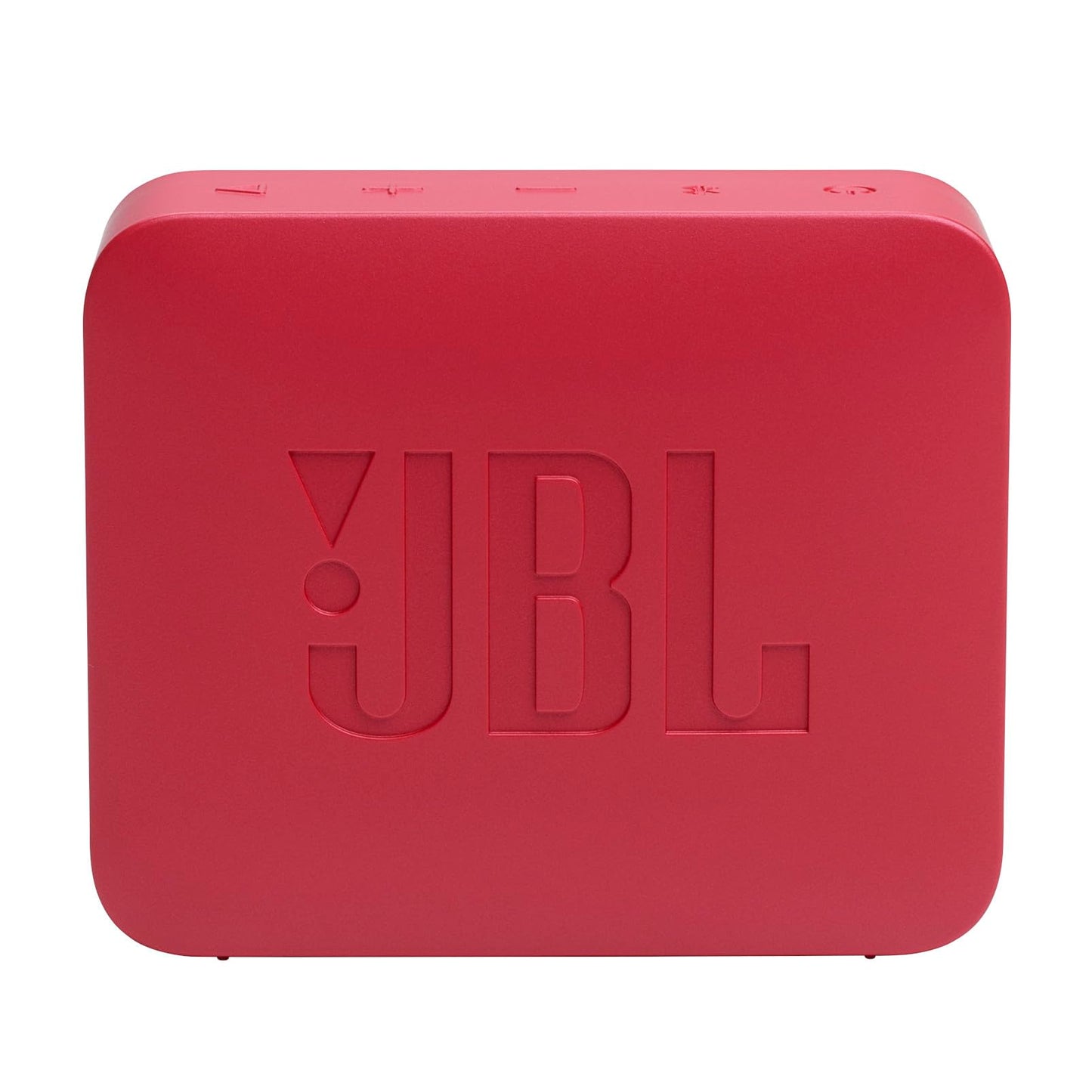 JBL Go Essential 2, Altavoz Portátil Bluetooth, Color Negro, Resistente al Agua y Polvo IP67, Batería de 5 Horas, Carga USB-C (Rojo)