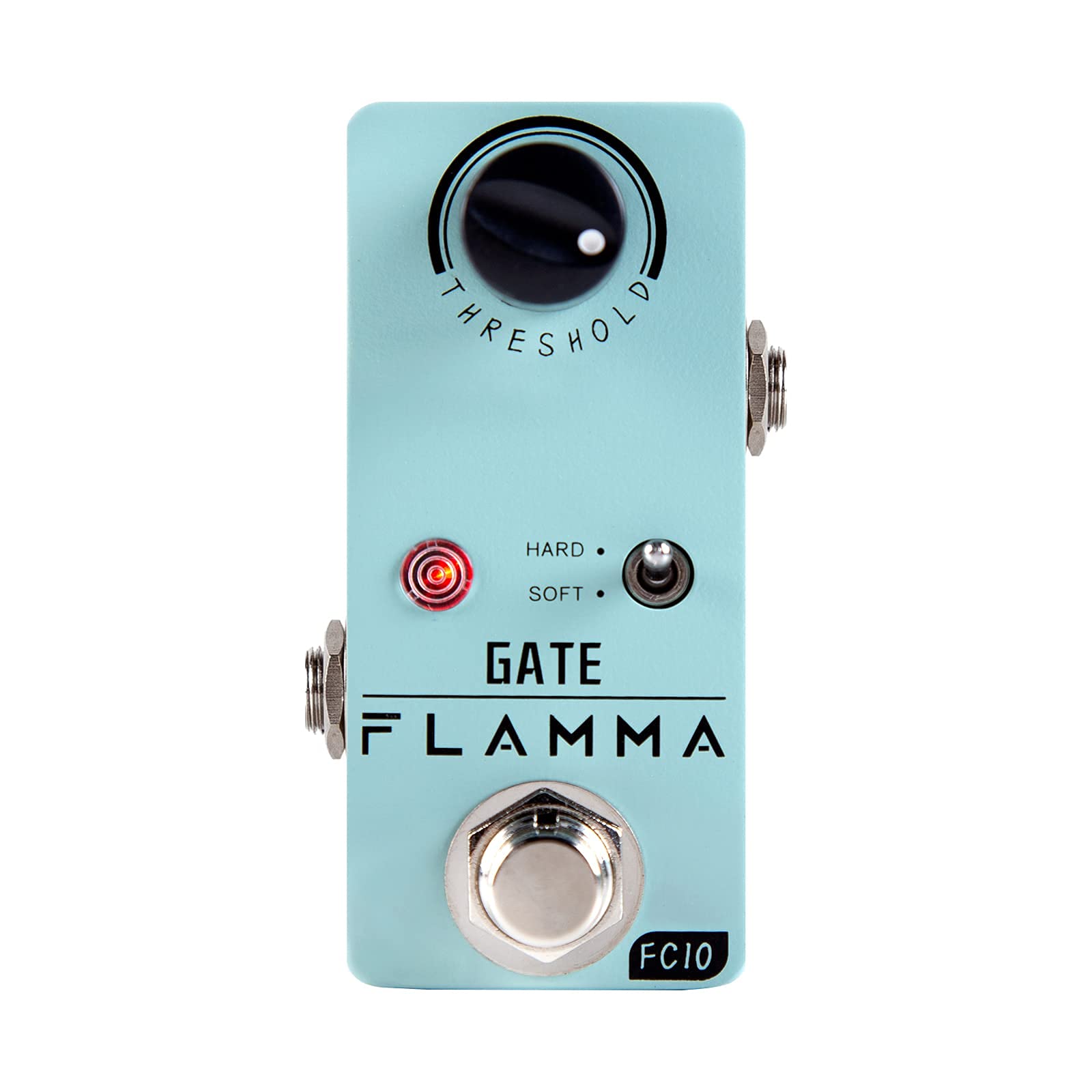 Pedal de Guitarra FLAMMA FC10 Negro con Supresor de Ruido Inteligente True Bypass