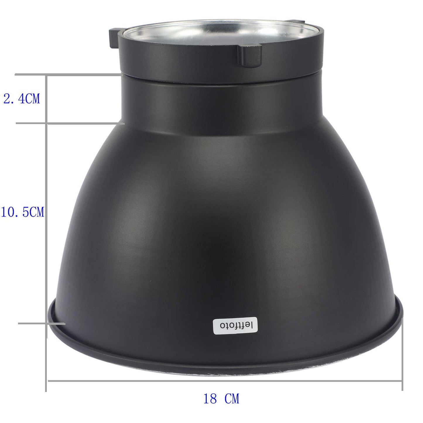 Difusor reflector estándar de 7 pulgadas / 18 cm para Bowens Mount Studio Strobe Flash Light Speedlite