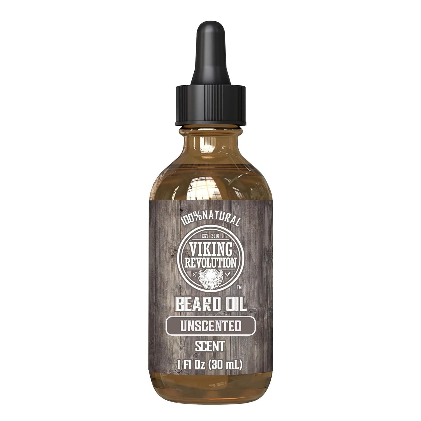 Best Beard Oil - All Natural Unscented Organic Argan & Jojoba Oils - Aids Beard Growth - Conditions and Strengthens Beards and Mustaches for Men by Viking Revolution