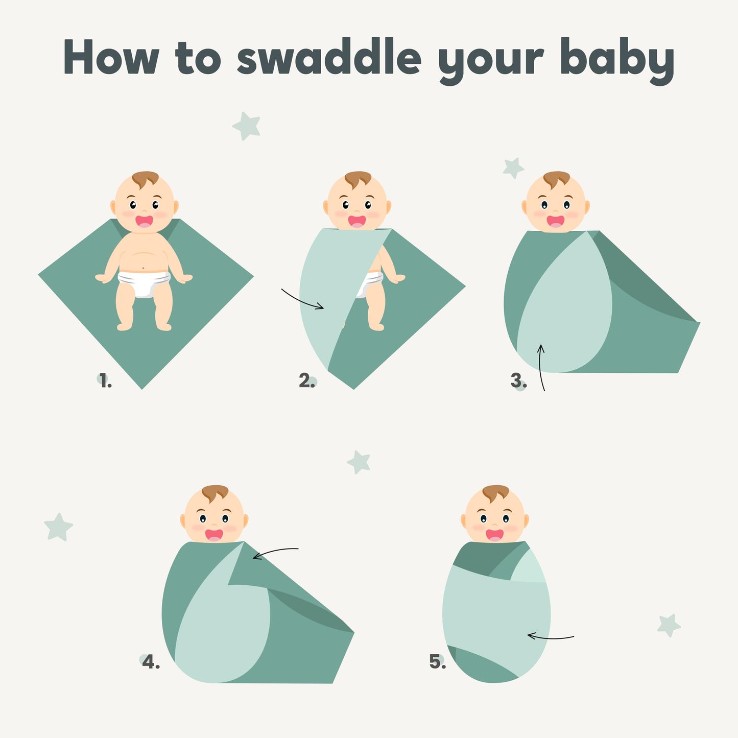 Muslin Swaddle Blankets by CuddleBug - Spots n' Stripes- 4 Pack Baby Blanket for Newborns - Swaddle Blanket, Swaddle Wrap, Muslin Swaddle and Receiving Blankets