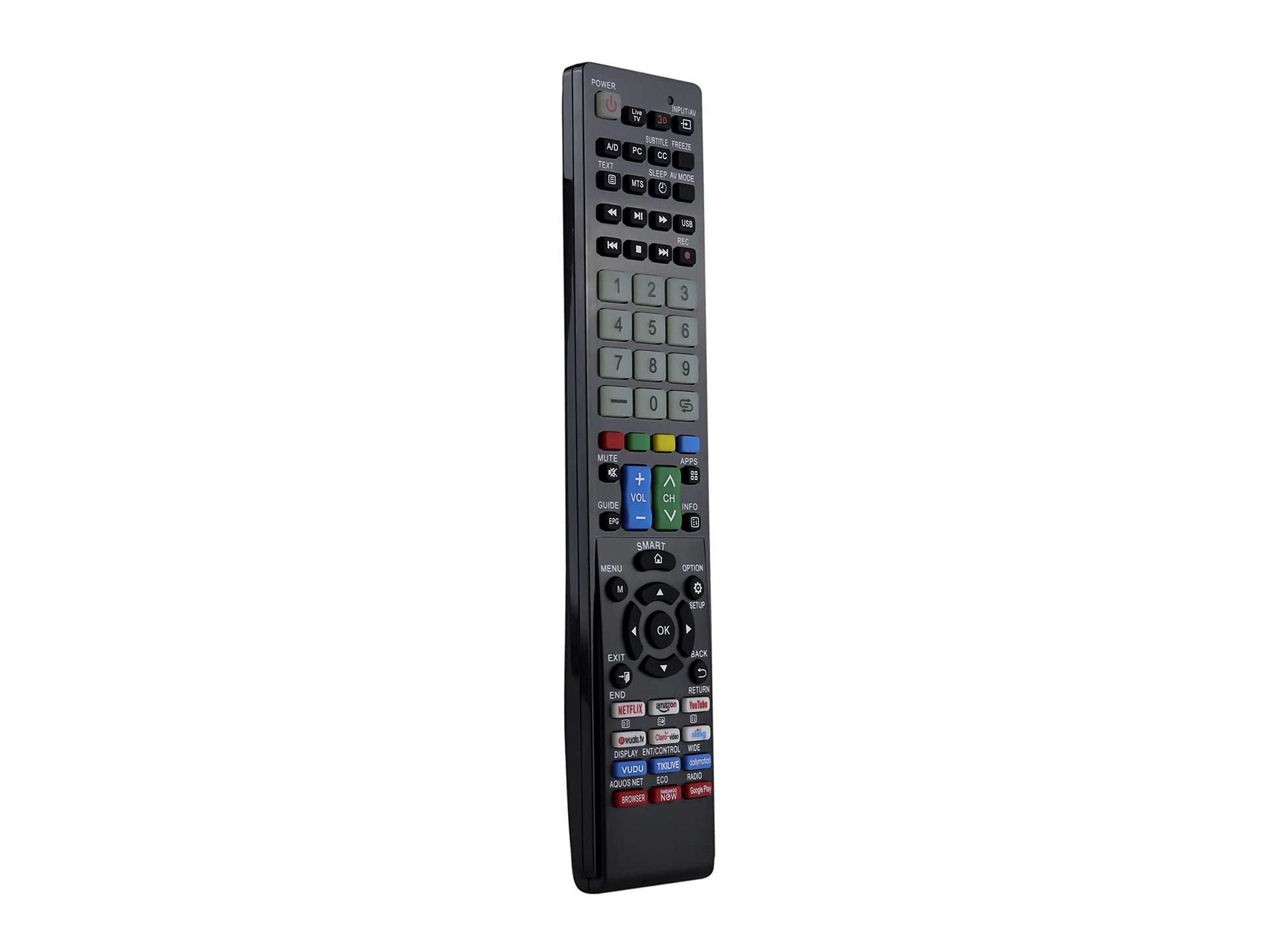 Control Remoto Universal para Pantallas Sharp/Smart TV/Led/Netflix/Youtube