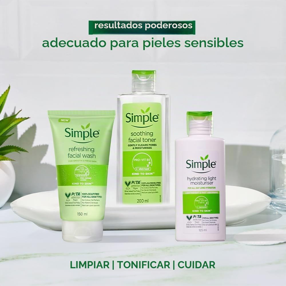 Simple Kind To Skin Refreshing Facial Wash Gel 150 Ml by Globalbeauty by Global Beauty