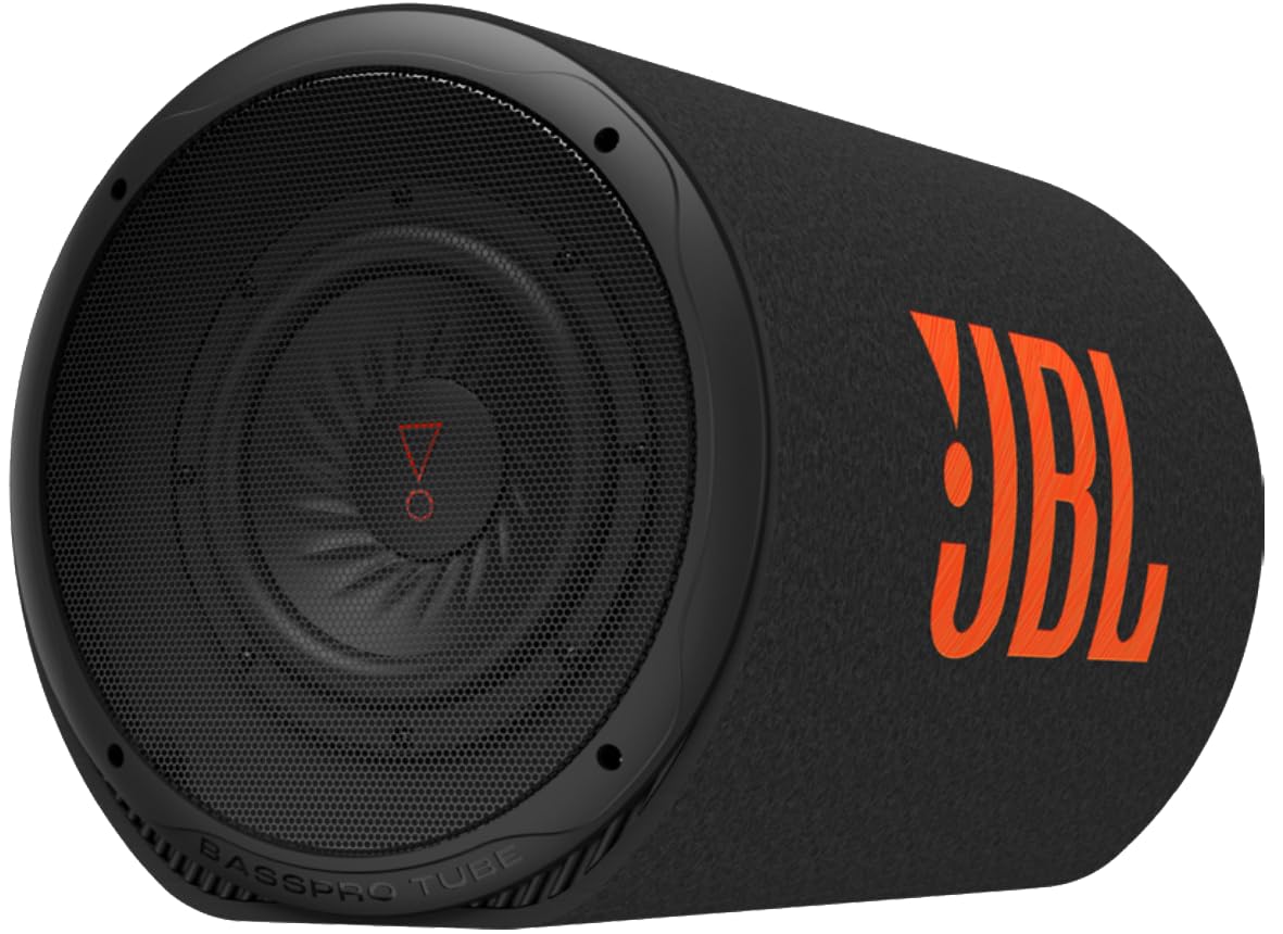 JBL BASSPRO Tube 8" Sistema de Subwoofer de Tubo de Bajo Alimentado con Amplificador de Clase D Integrado Potencia Máxima de Pico 1000W
