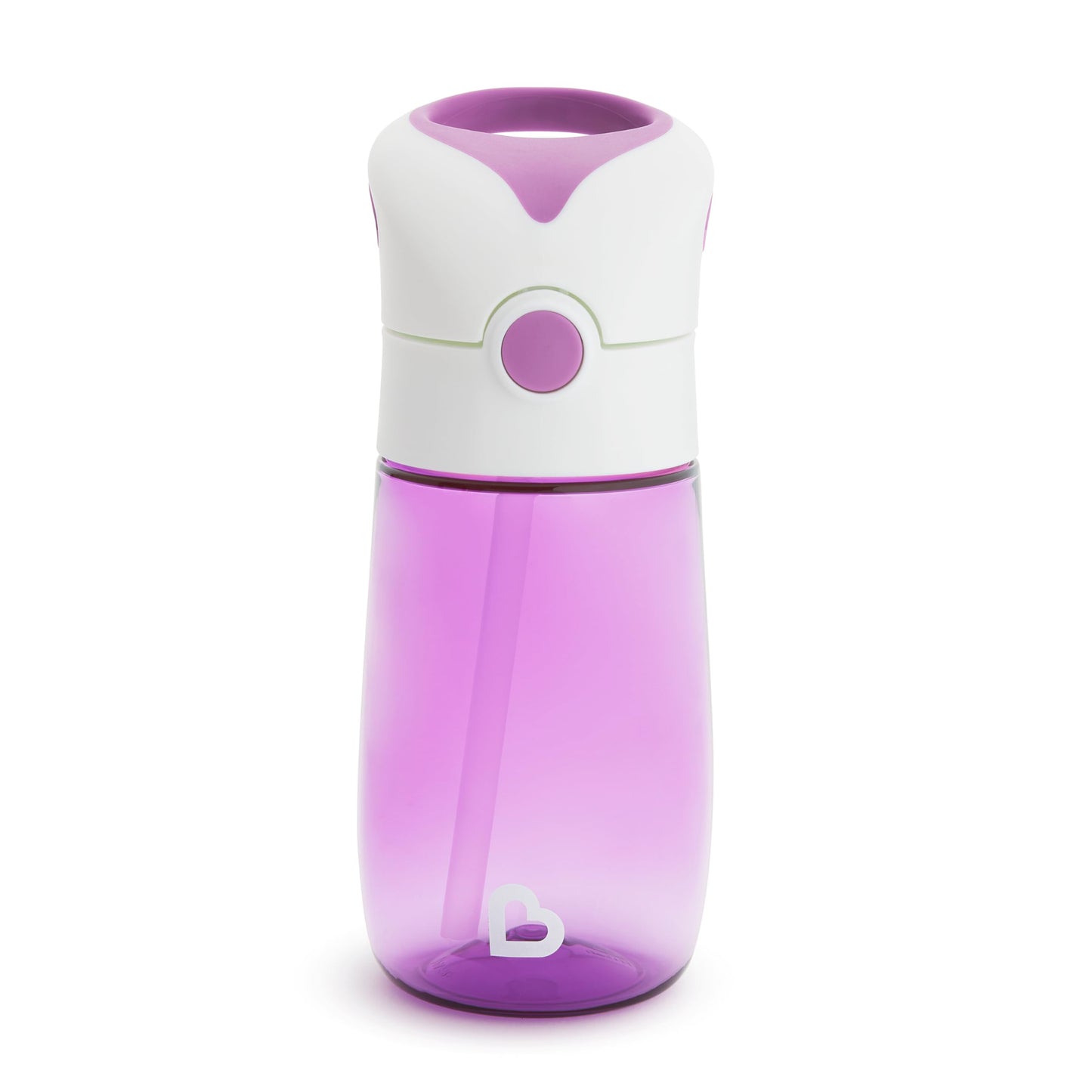 Munchkin Flip and Go Tritan - Taza de pajita, 12 onzas, color morado