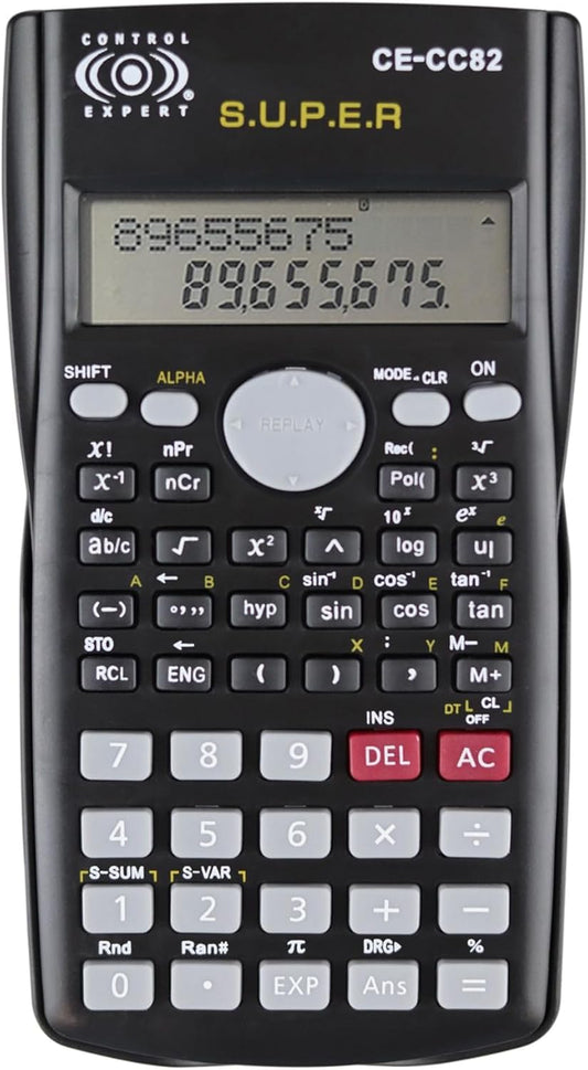 CONTROL EXPERT Calculadora Científica 240 Funciones Display