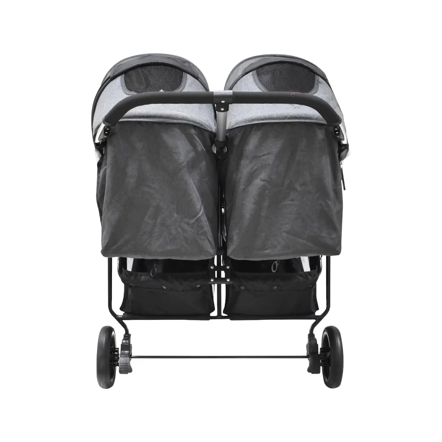 INFANTI | Carriola Doble Para Bebé | Lea Twin | Reclinable | Soporta Hasta 30 Kg | Toldo con Ventanilla