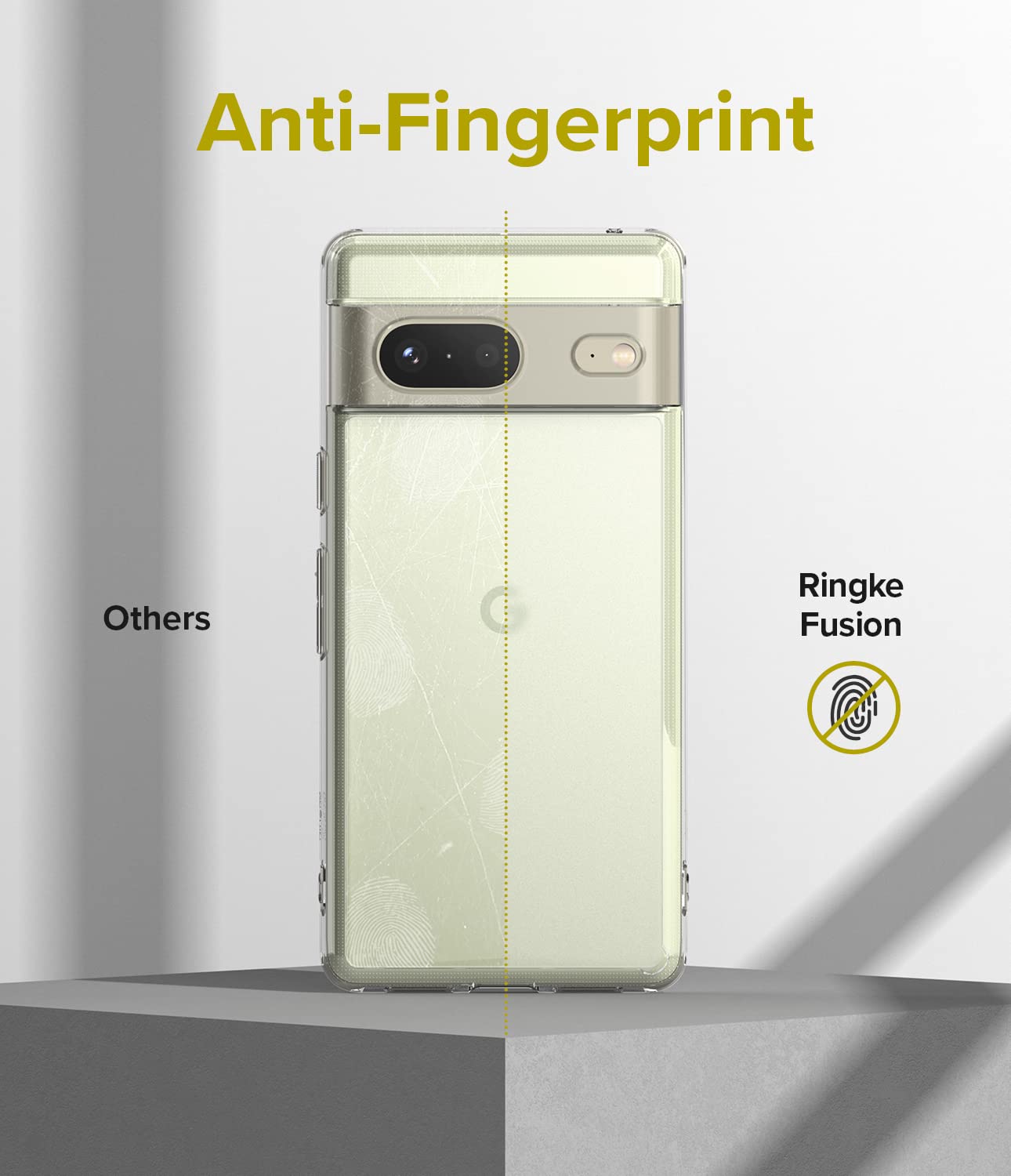 Funda Ringke Fusion Matte Transparente Anti Huella para Google Pixel 7 5G