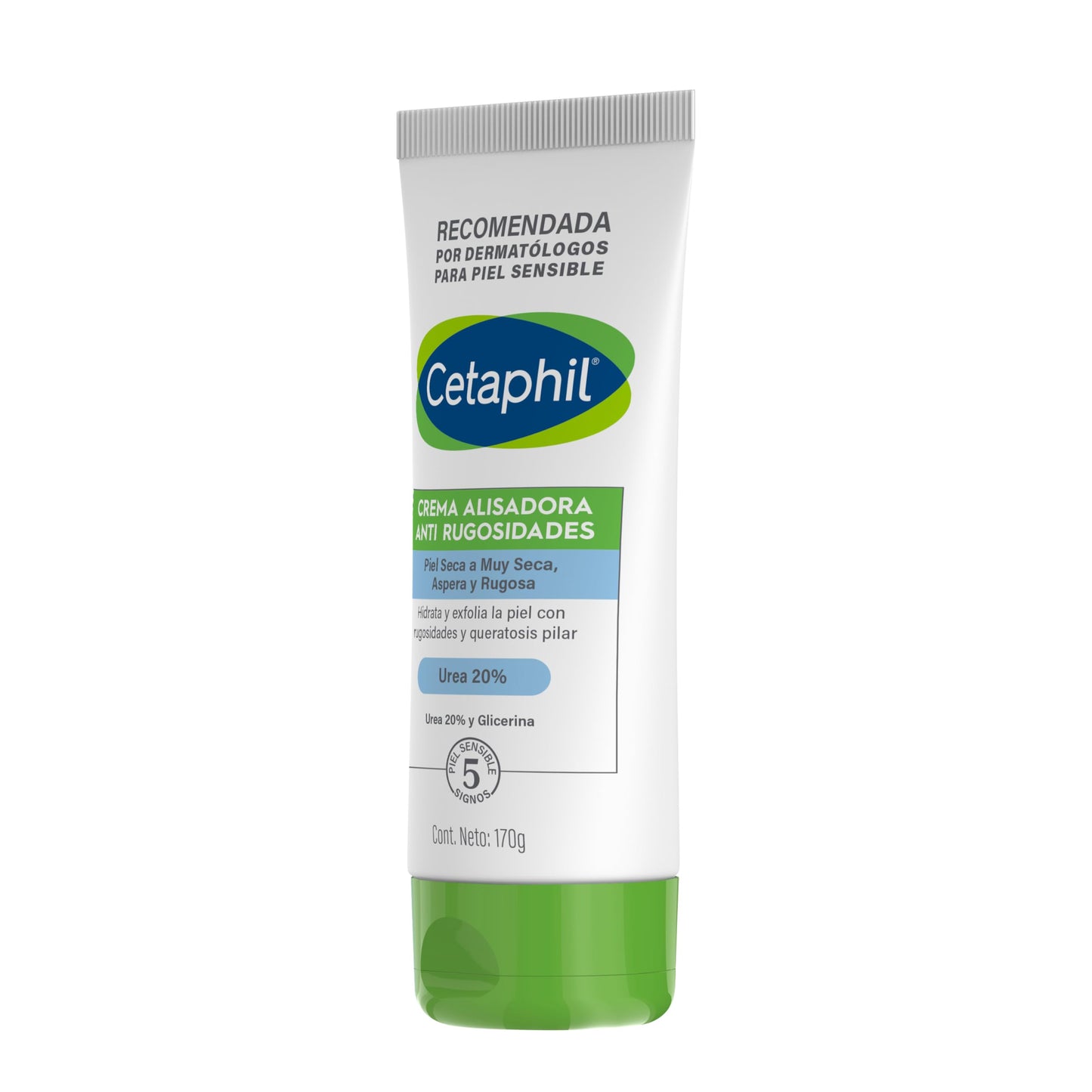 CETAPHIL Crema Alisadora Anti Rugosidades 170 g Ayuda a Suavizar la Piel Áspera y Rugosa Recomendada por Dermatólogos para Piel Sensible.