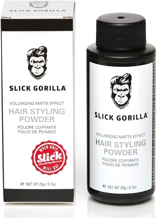 Hair styling powder, Slick Gorilla, Polvo para peinar, Brinda Volumen y Acabado Mate 20 gr