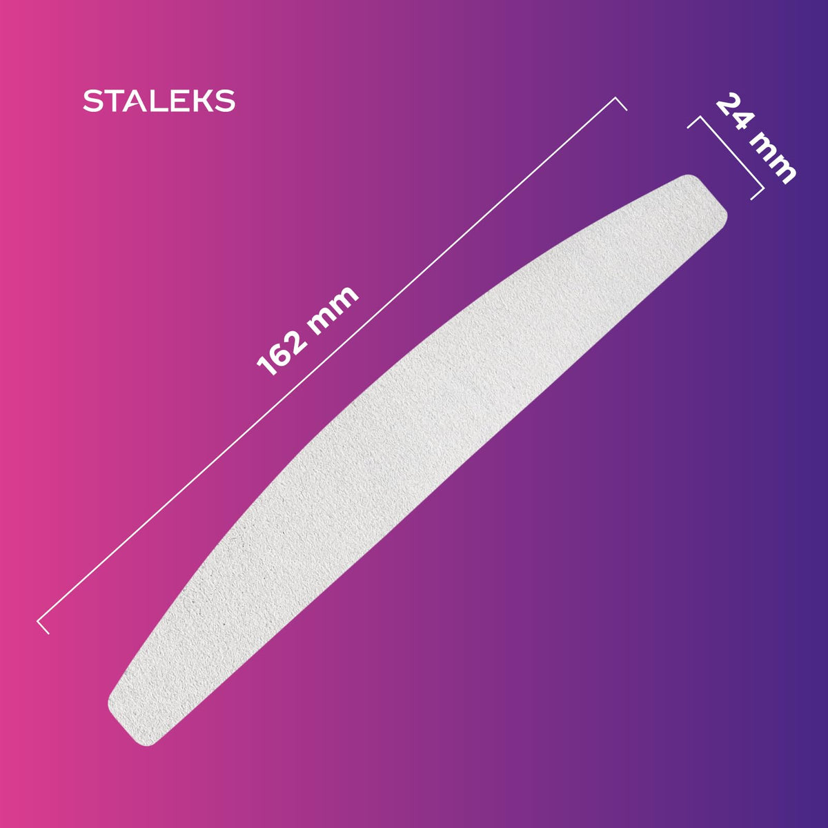 Staleks Abrasivos desechables STALEKS PRO Expert 40 blancos en forma de media luna para lima de uñas (grano 180, 30 unidades) – Limas abrasivas con capa de espuma suave para dar forma a uñas naturales