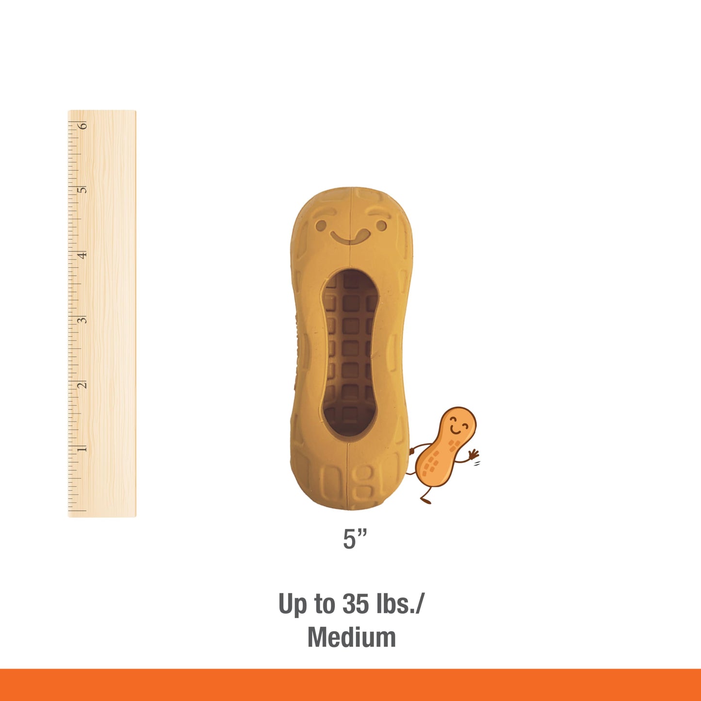 Juguete Masticable Nylabone Maní Sabor Mantequilla para Perros