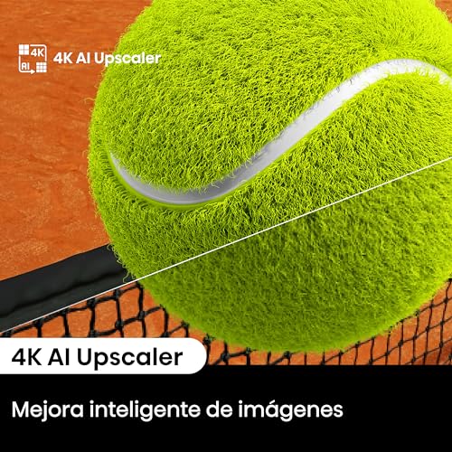 Hisense Television A6N Pantalla 85 Pulgadas, Smart Google TV UHD 4K,Control Remoto por Voz con Alexa, Dolby Vision, Amplia Gama de Colores, Modo de Juego Plus, ALLM,mira TV en Vivo sin Cable