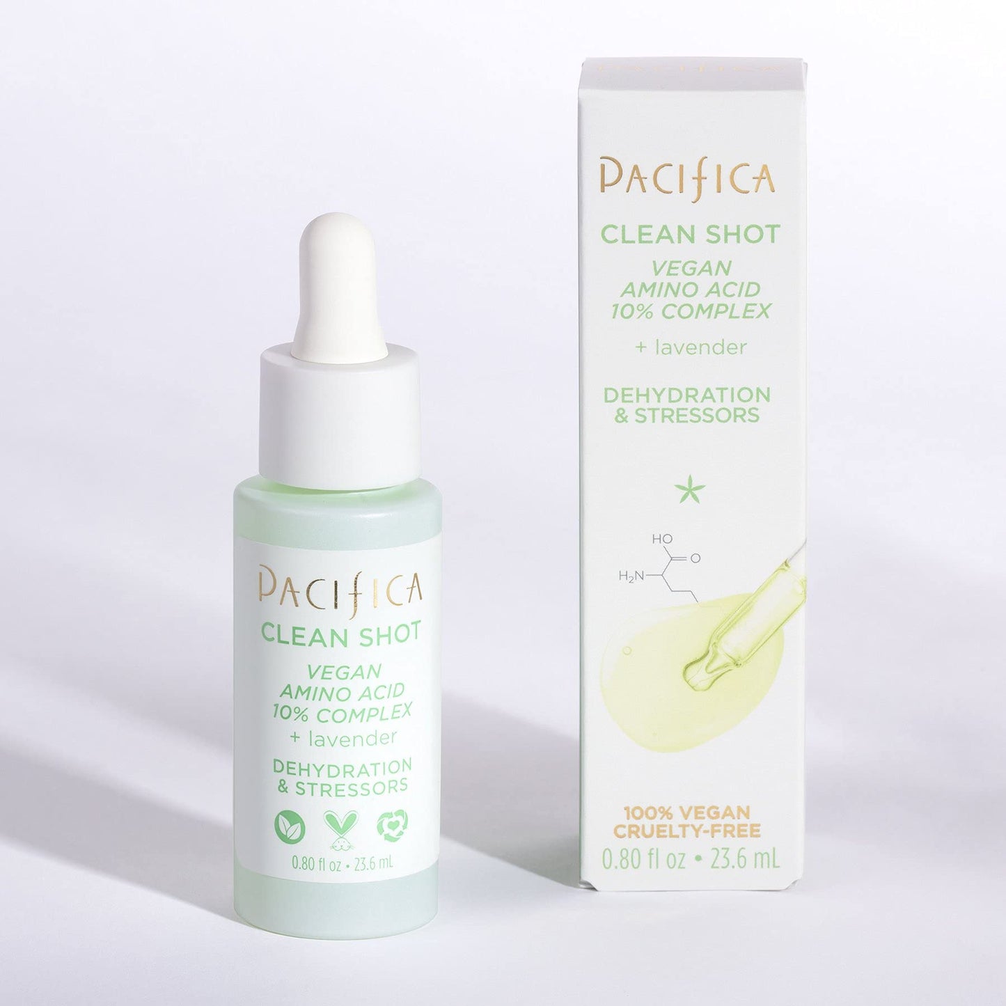 Pacifica Clean Shot Vegano Aminoácido 10% complejo Unisex 8 oz