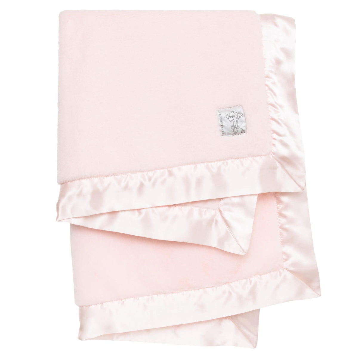 Little Giraffe Posh Mink - Manta de felpa ultra suave de doble cara, para nuevas mamás, imprescindible para niñas recién nacidas, manta acogedora y cómoda, 29 x 35 pulgadas, rosa