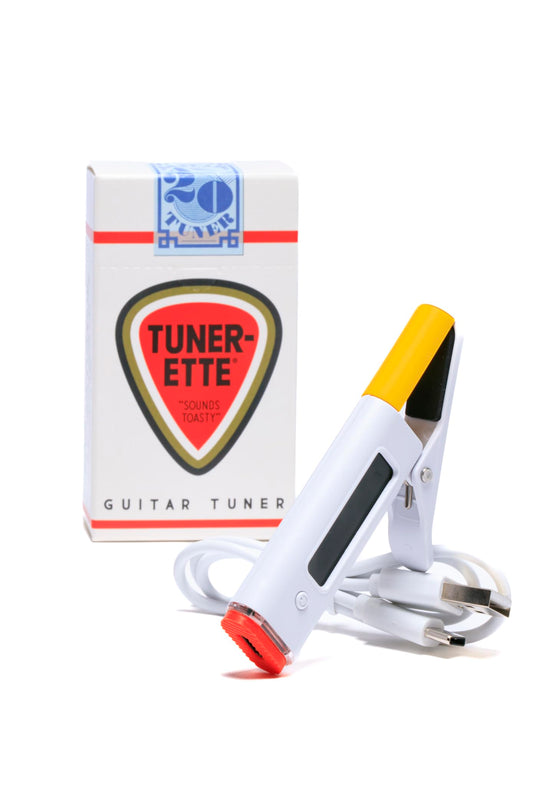 Tunerette™ - Afinador de guitarra con clip – ¡Rock Your Tune con estilo! Perfecto para guitarras eléctricas, acústicas y bajas, además de ukeleles – USB C recargable, afinación de precisión con un