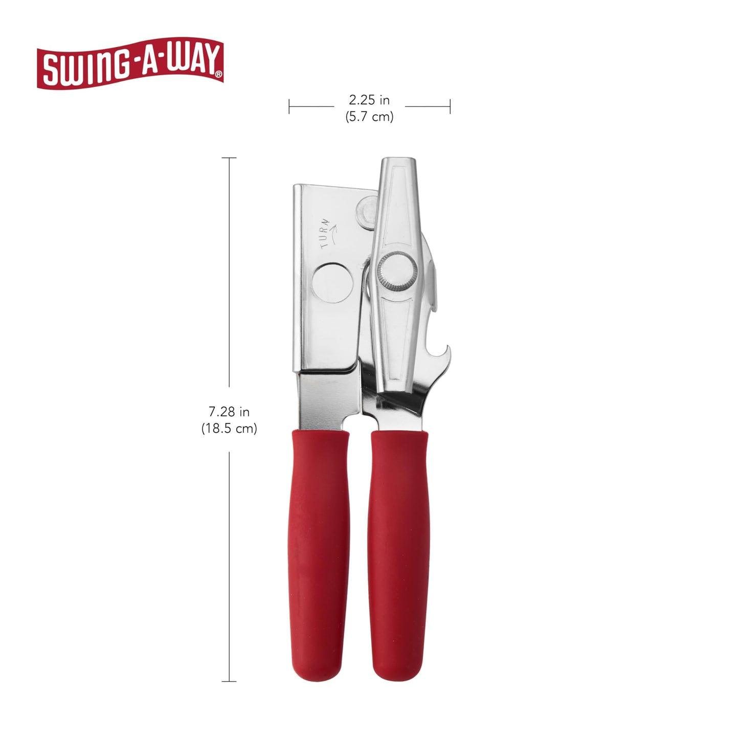 Abrelatas Portátil Swing-A-Way Rojo Modelo 407BK