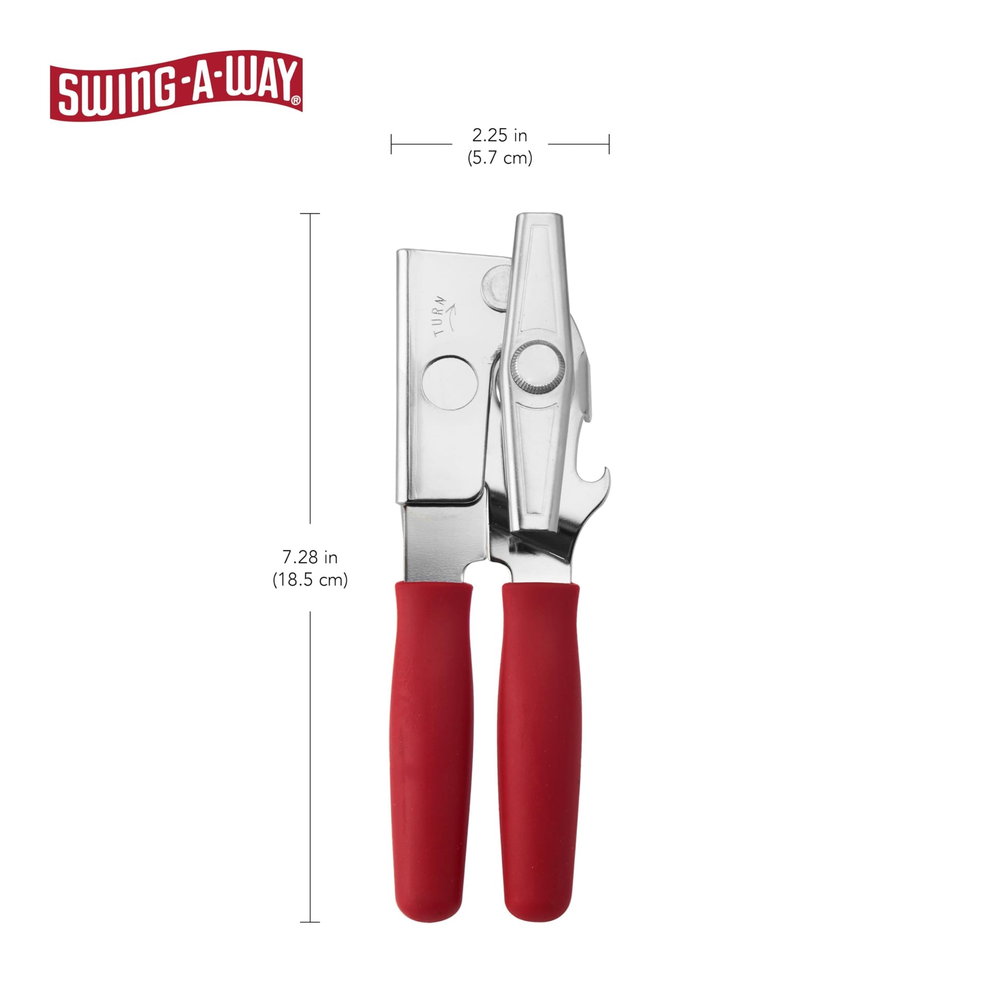 Abrelatas Portátil Swing-A-Way Rojo Modelo 407BK