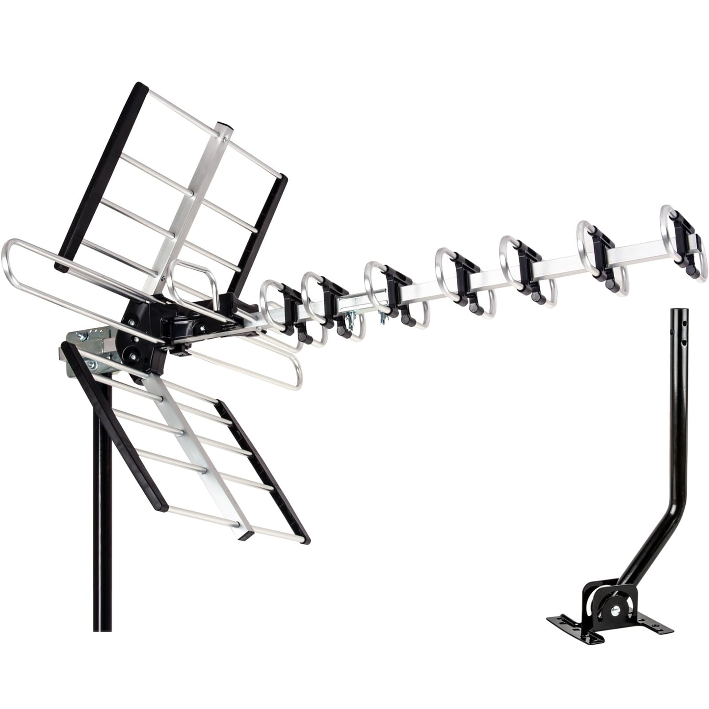 Five Star - Antena de TV HDTV para exteriores de hasta 200 millas de largo alcance, antena de TV para montaje en ático o techo, antena digital OTA de largo alcance para 4K 1080P VHF UHF incluye