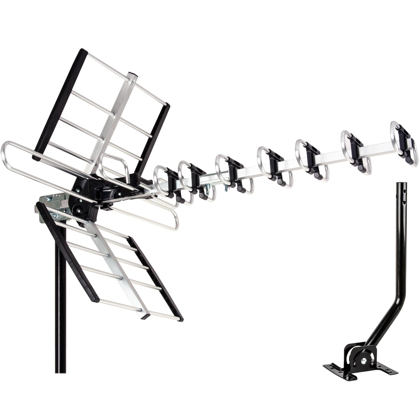 Five Star - Antena de TV HDTV para exteriores de hasta 200 millas de largo alcance, antena de TV para montaje en ático o techo, antena digital OTA de largo alcance para 4K 1080P VHF UHF incluye
