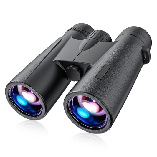 Funight Binoculares 12x42, Prismas BAK-4, Enfoque Manual, Resistentes al Agua, Perfectos para Senderismo y Observación de Estrellas