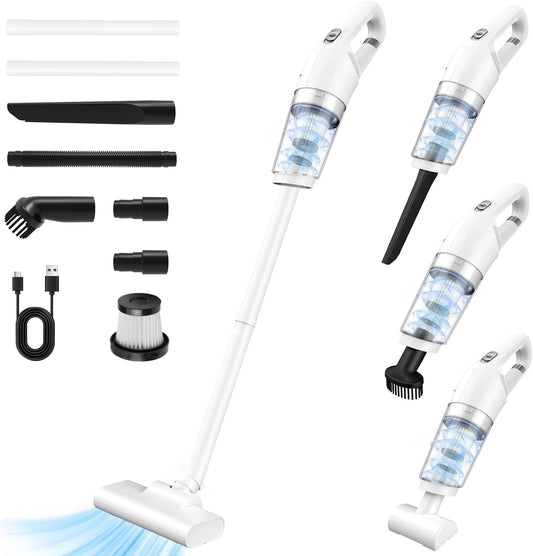sdlogal LT-113CG Aspirador de Mano portátil inalámbrico para hogar automóvil Color Blanco