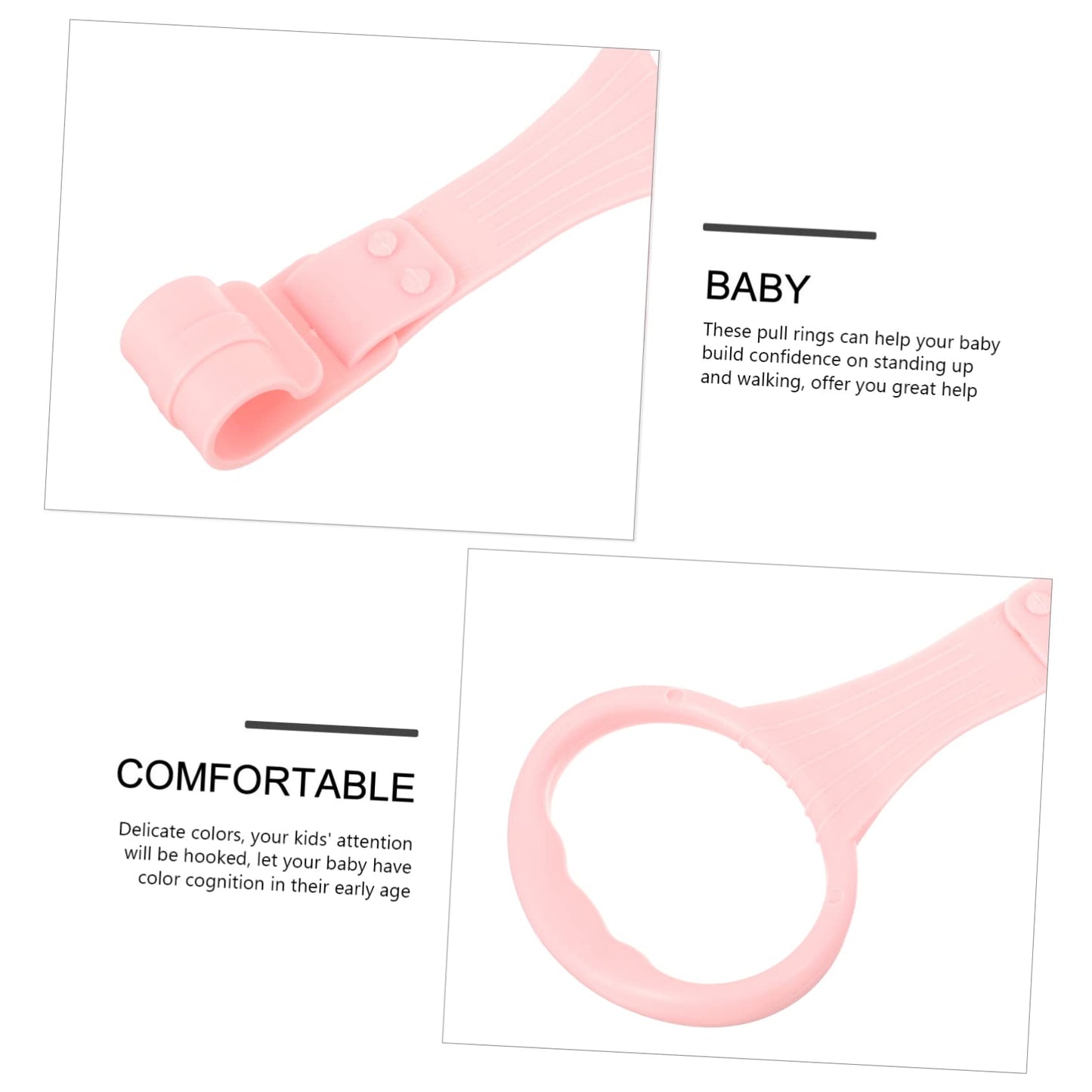 Anillos de Aprendizaje de Pie para Niños Ajustables y Asistentes de Caminata Rojos