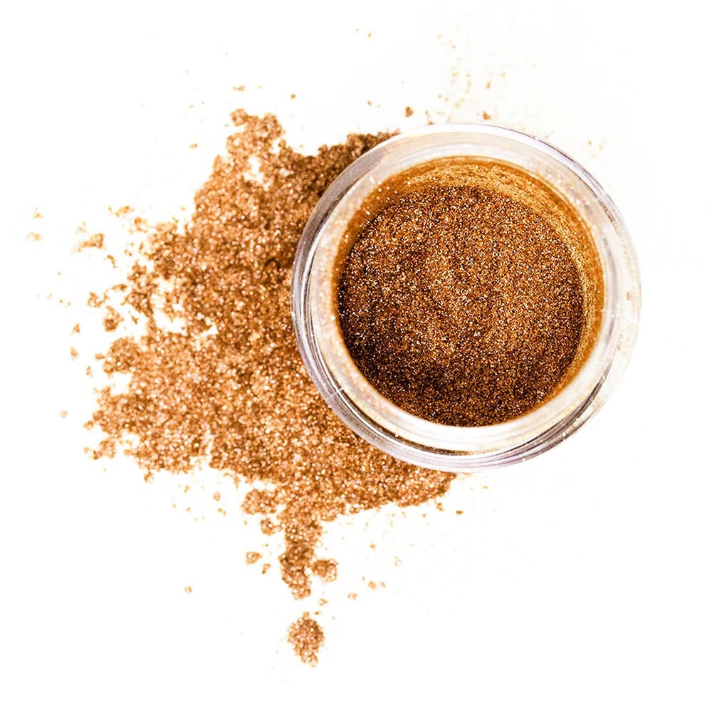 Mehron Makeup Precious Gem Powder Eye Makeup, - Topaz .17oz Shaker Jar