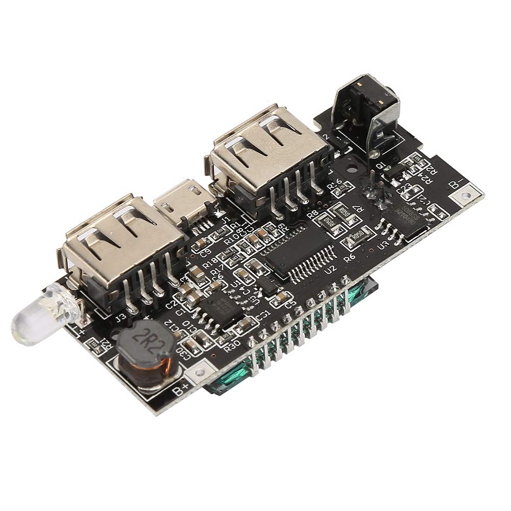 Módulo de Carga Dual USB Walfront Pantalla LCD Banco de Energía 5V