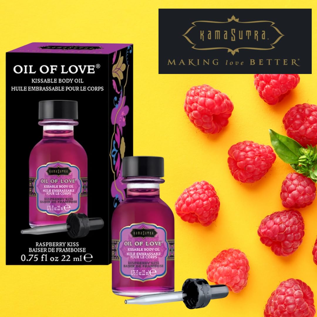 Kama Sutra Aceite de Masaje - Frambuesa Kiss 0.74 oz - Unisex - Adultos