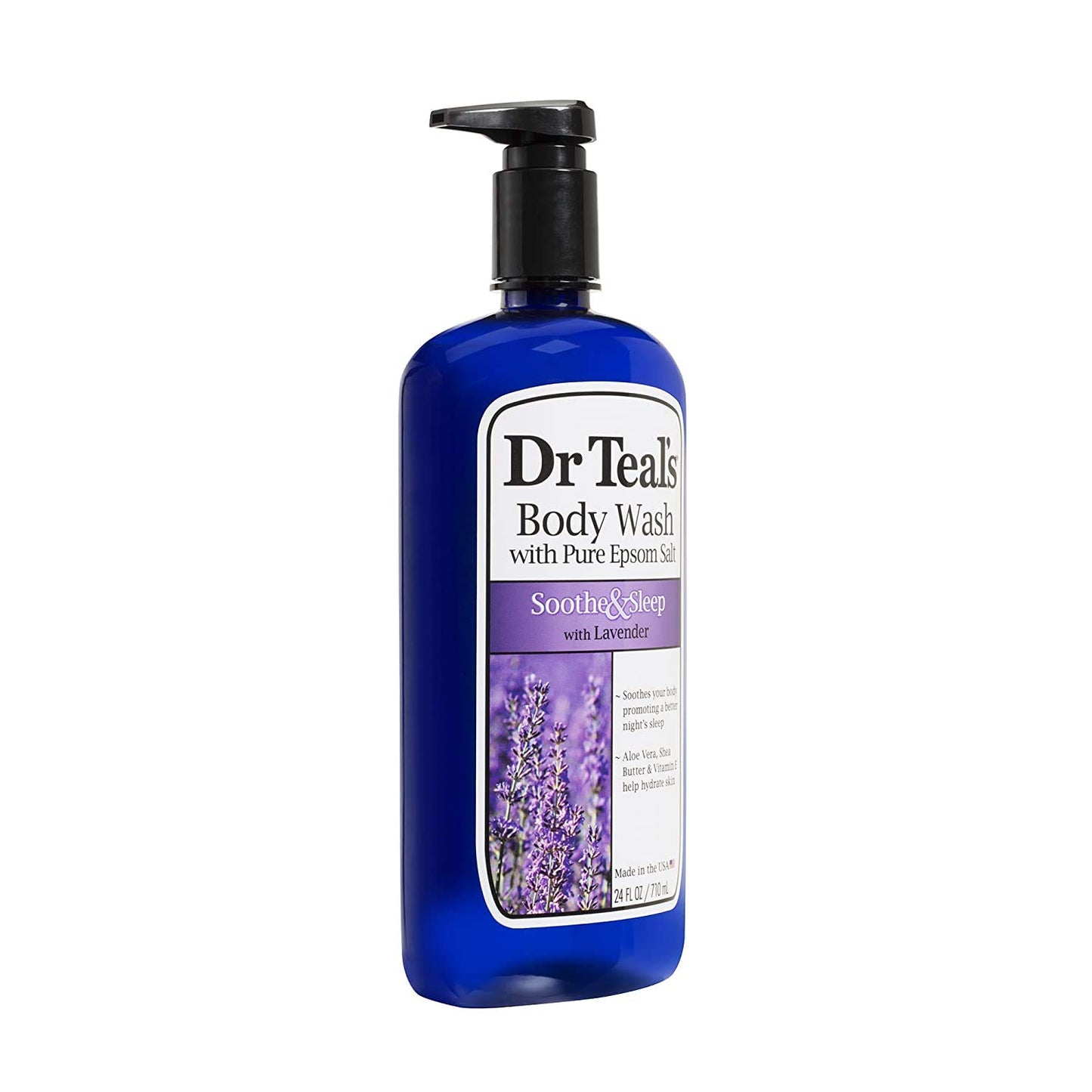 Dr. Teal's Trodat Dr Teal's Pure Epsom Salt Body Wash Soother & Moisturize With Lavender 24 oz (Pack of 2)