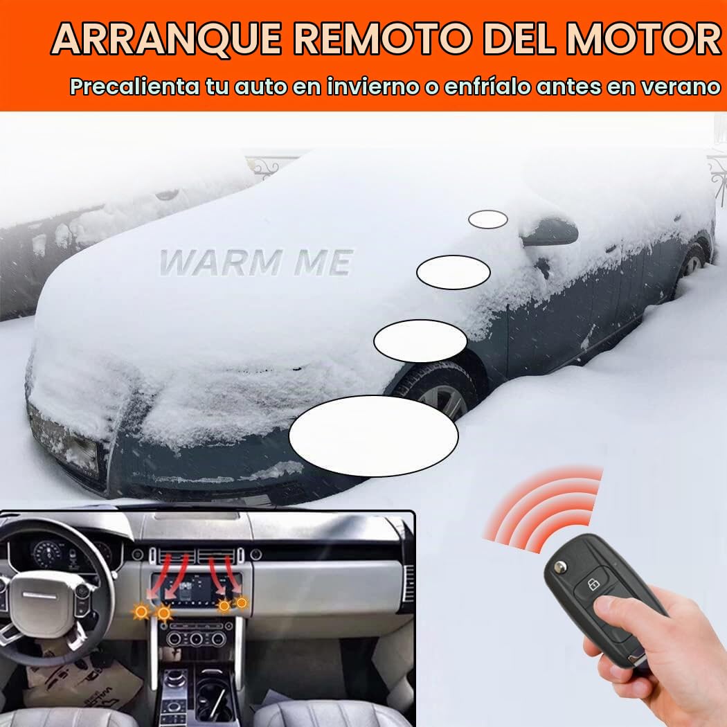Sistema de Alarma para Coche BANVIE con Kit de Arranque Remoto y Botón de Parada de Motor
