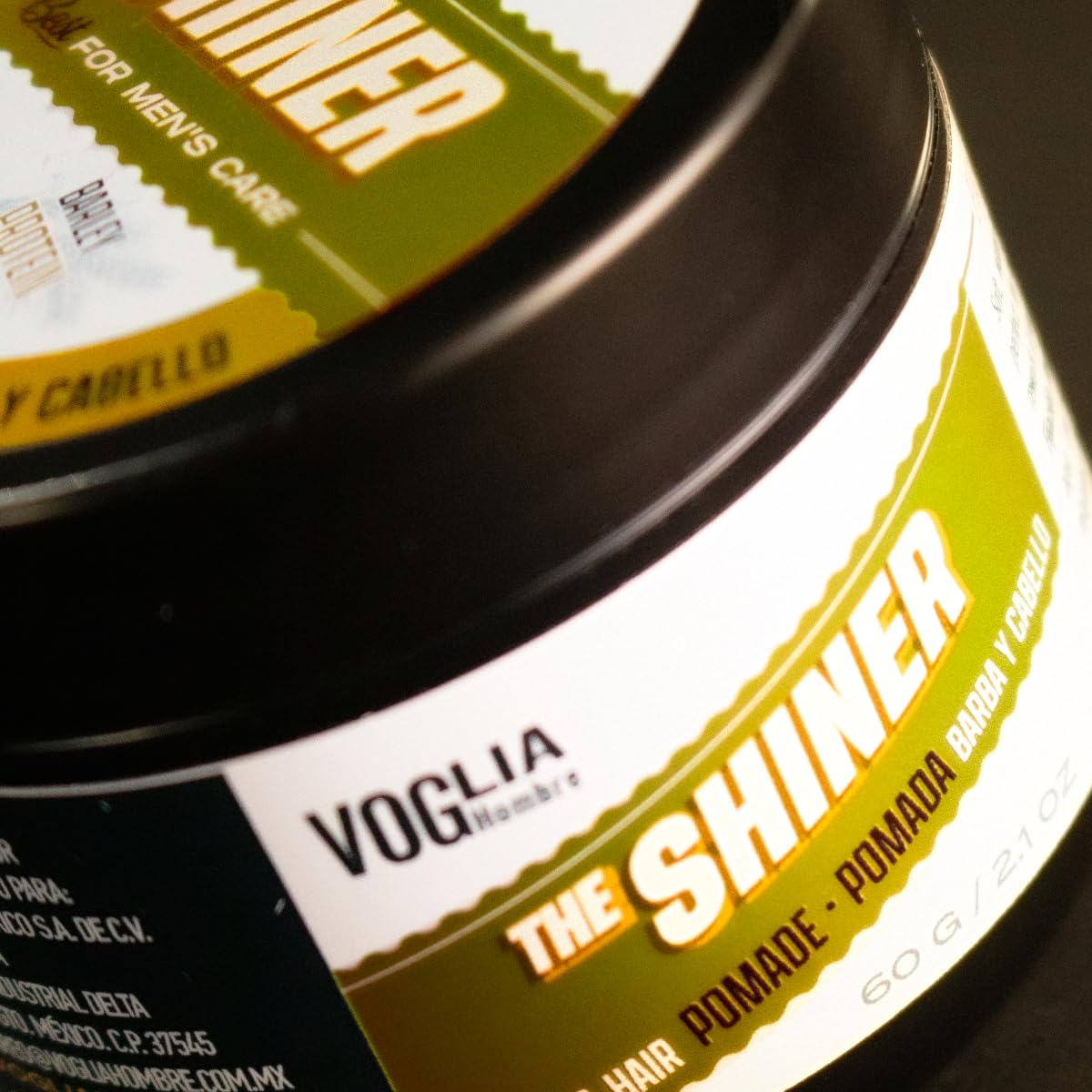 VOGLIA HOMBRE 2 pack Pomada para peinar Barba, cabello y bigote. Sin sensación grasosa, sin residuos. Fijación flexible.
