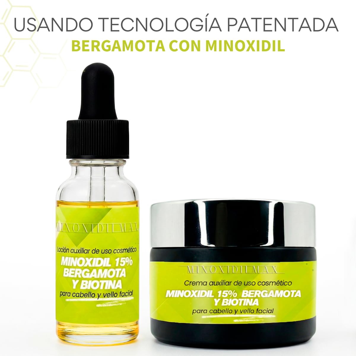 Tratamiento Capilar Minoxidilmax Bergamota con Tecnología Patentada y Biotina
