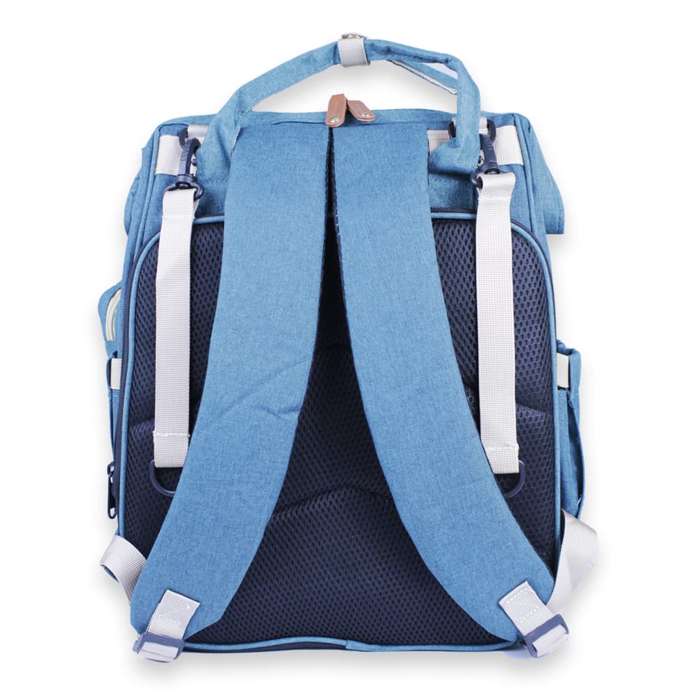Mochila Pañalera con estación de cambio para pañales, Gran Capacidad con Múltiples Compartimentos, Bolsa Multifuncional - Verde