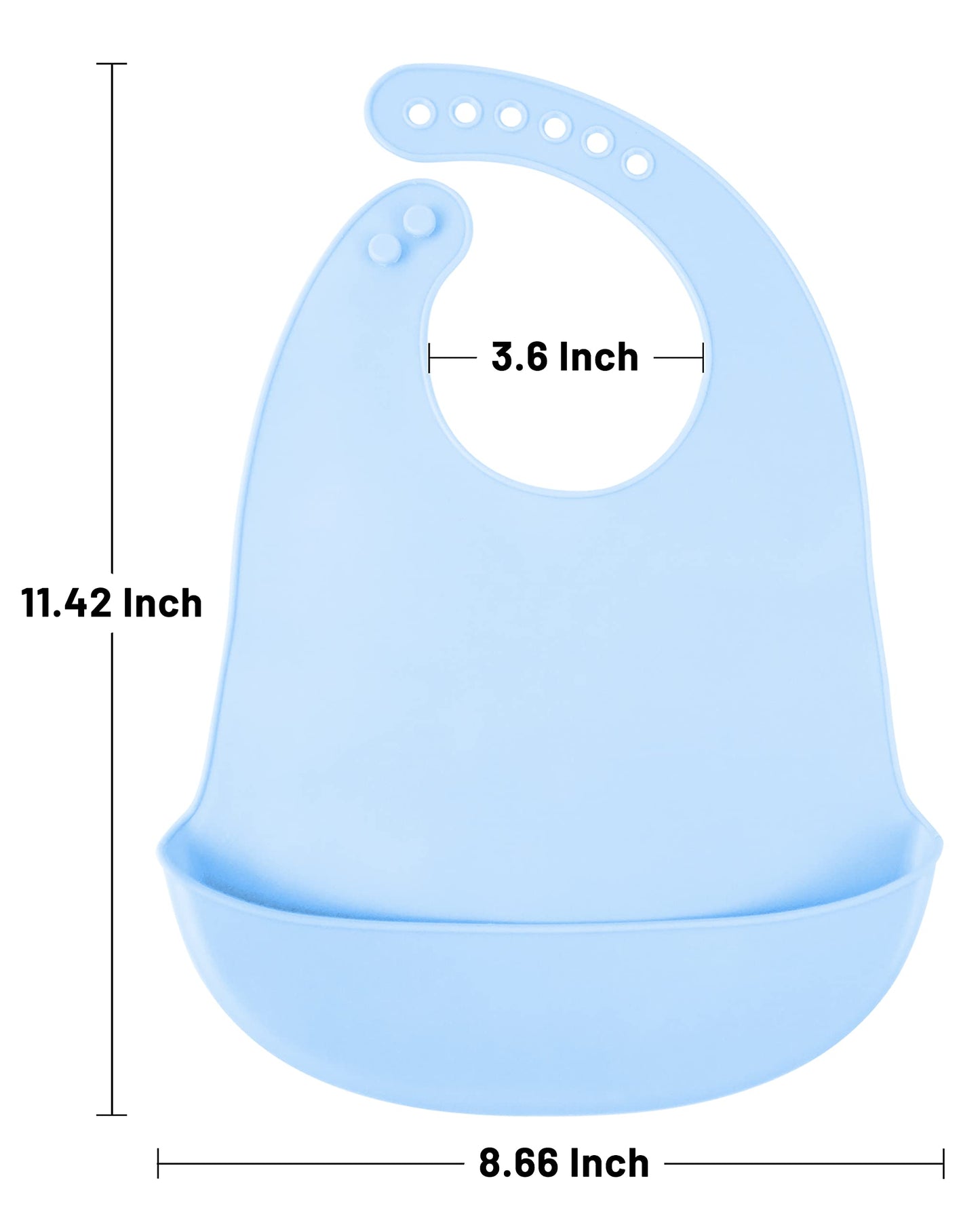 DF DUALFERV 4 baberos de silicona, baberos de bebé, baberos para bebés y niñas, impermeables, baberos ajustables para niños pequeños