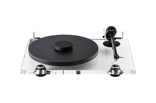 Tocadiscos Pro-Ject XA B Acrílico con Sonido de Alta Gama y Brazo de Tono de Aluminio 10" para Hombre